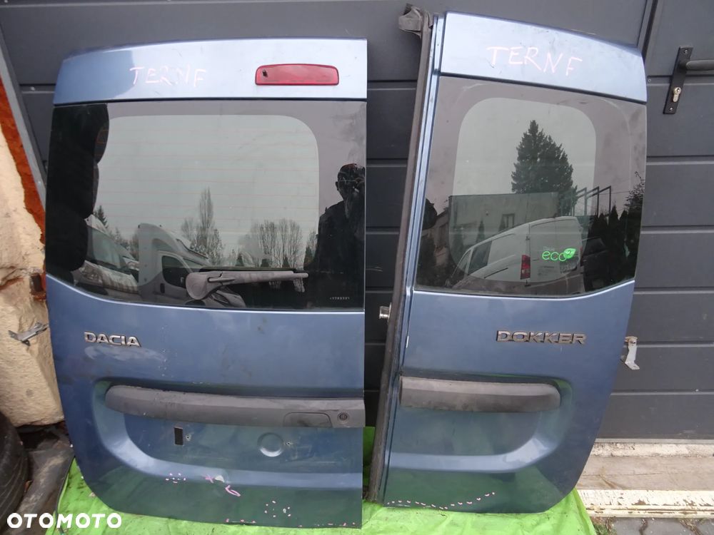 DACIA DOKKER DRZWI LEWE TYL TYLNE SKRZYDLO KOD TERNF CZESCI SZYBA WYCIERACZKA ZAMEK KLAMKA