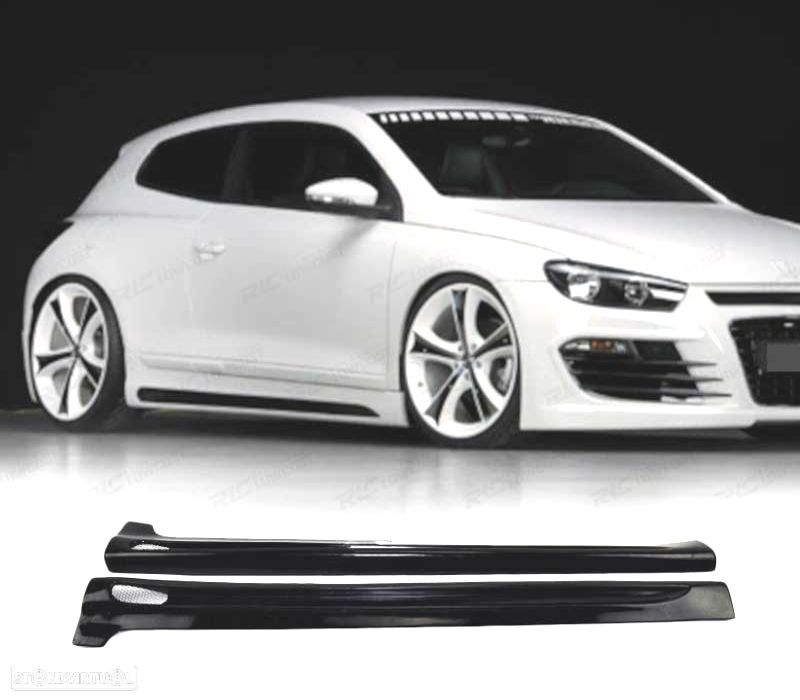 EMBALADEIRAS LATERAIS VOLKSWAGEN VW SCIROCCO MK3 08-17 LOOK RIEGER ABS - 2