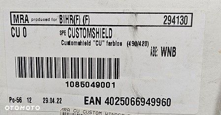 Uniwersalna Szyba Motocyklowa MRA Customshield - 11