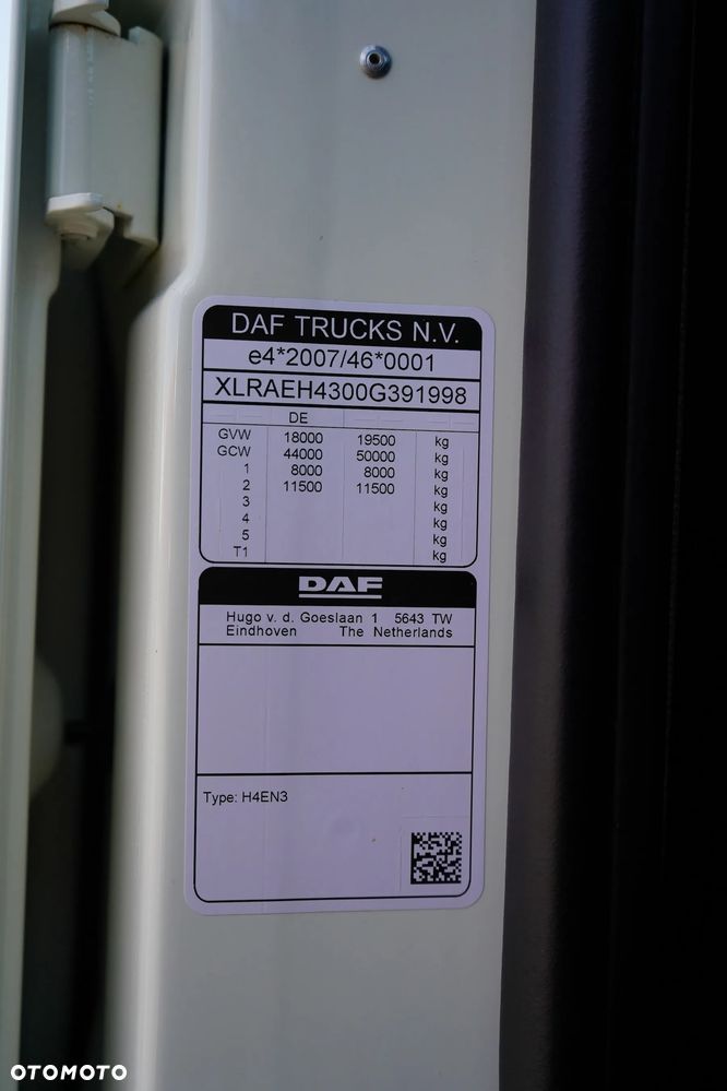 DAF / XF / 480 / SSC / ACC / E 6 / FIRANKA / 20 PALET / RETARDER / DŁ. 8,2 M - 11