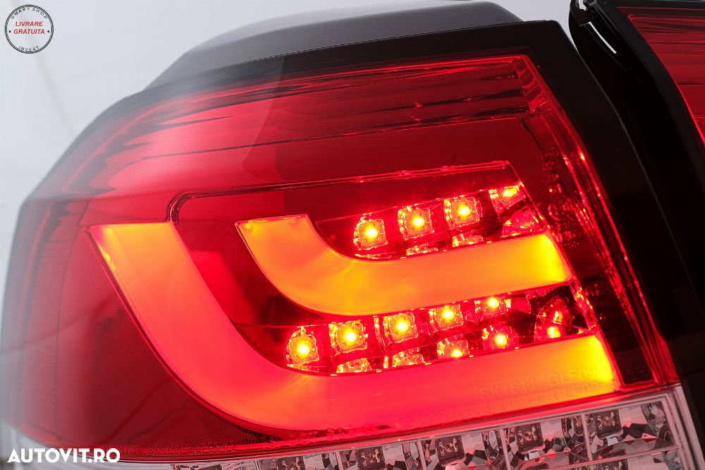 Stopuri LED VW Golf 6 VI Hatchback (2008-2013) Rosu Clar- livrare gratuita - 7