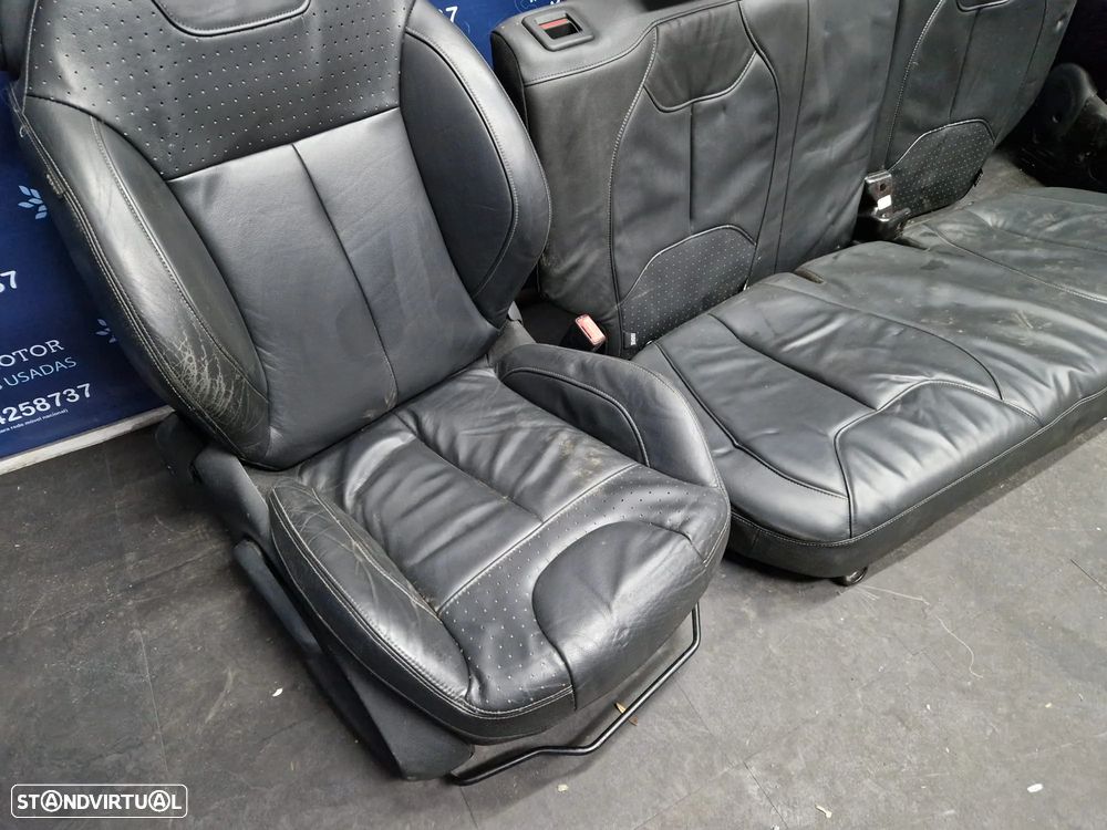 Jogo de bancos usados CITROEN DS3 PELE PRETOS - 3
