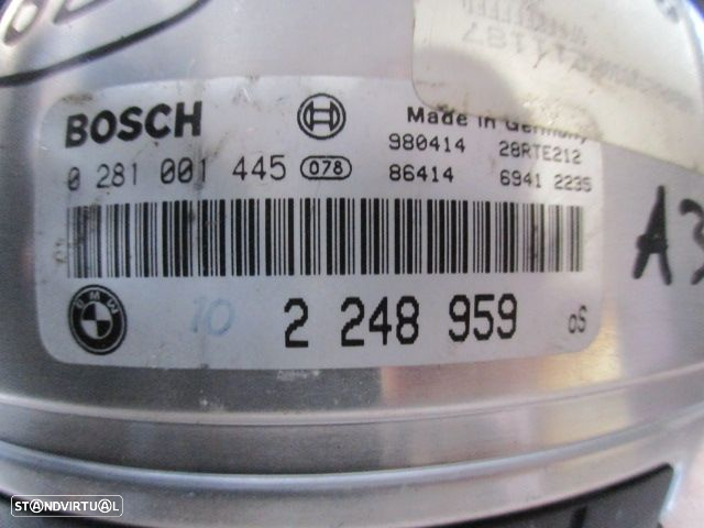 Centralina 0281001445 2248959 BMW E46 1998 2.0D 136CV 4P VERDE ORIGINAL - 4