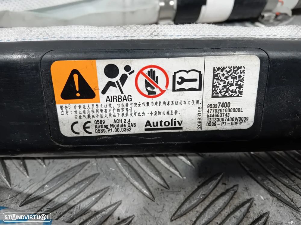 Cortina Cortinas de Airbag Opel Mokka  95327400 95327401 Original - 4