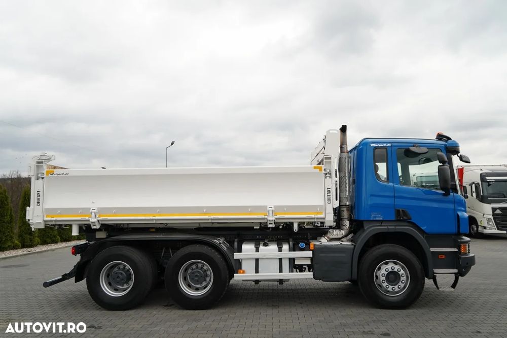Scania P 410 / 6x4 / BASCULĂ 3 DIRECȚII / 2x HYDRODOLTA / BOARDMATIC / AUTOMATĂ / EURO 6 - 17
