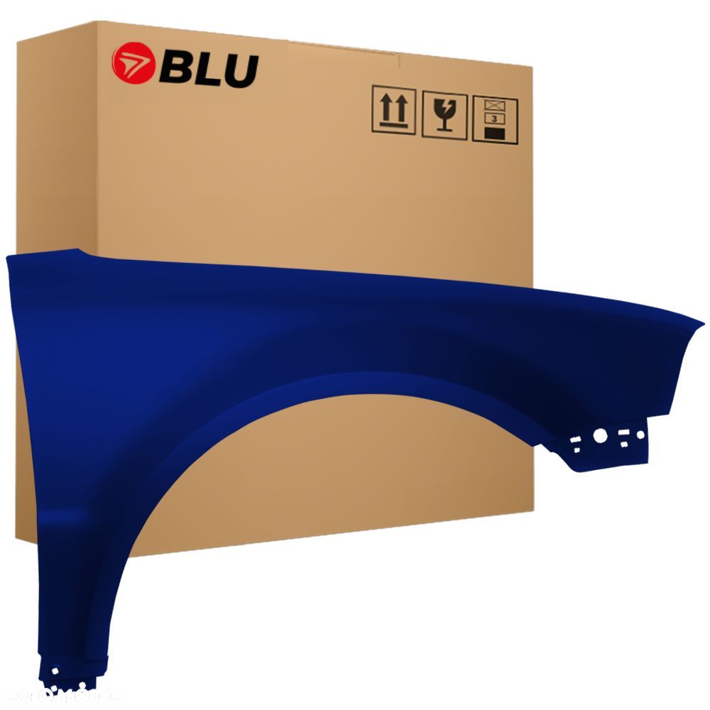 BLU Błotnik VOLKSWAGEN VW PASSAT B5 LIFT+ LB5N prawy niebieski 2000-2005 przód IndigoBlau - 1