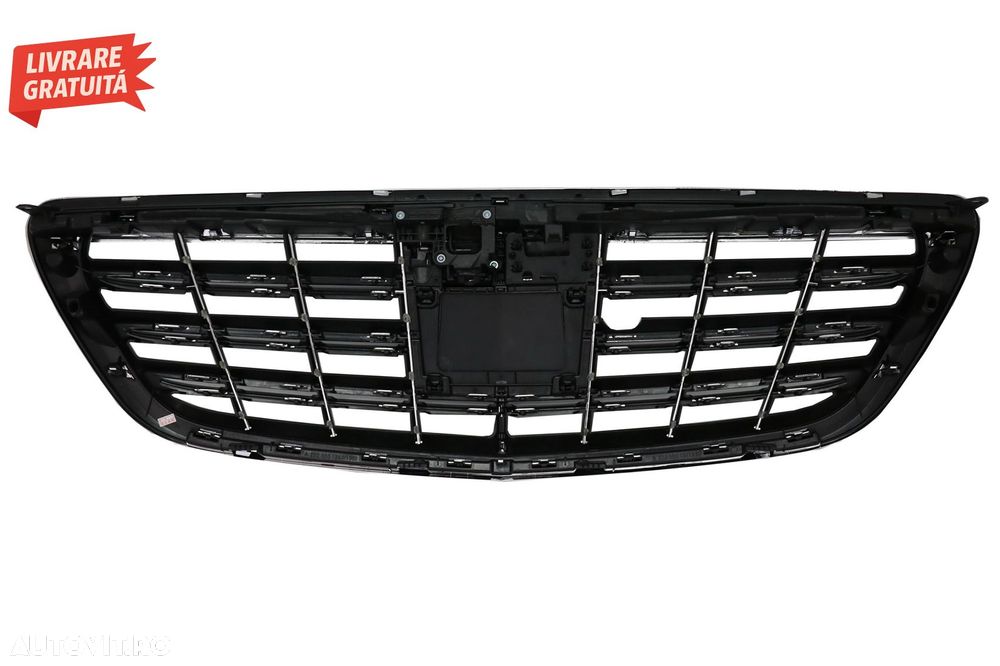 Grila Centrala Mercedes S-Class W222 (2014-2020) S63 S65 Design Crom- livrare gratuita - 5