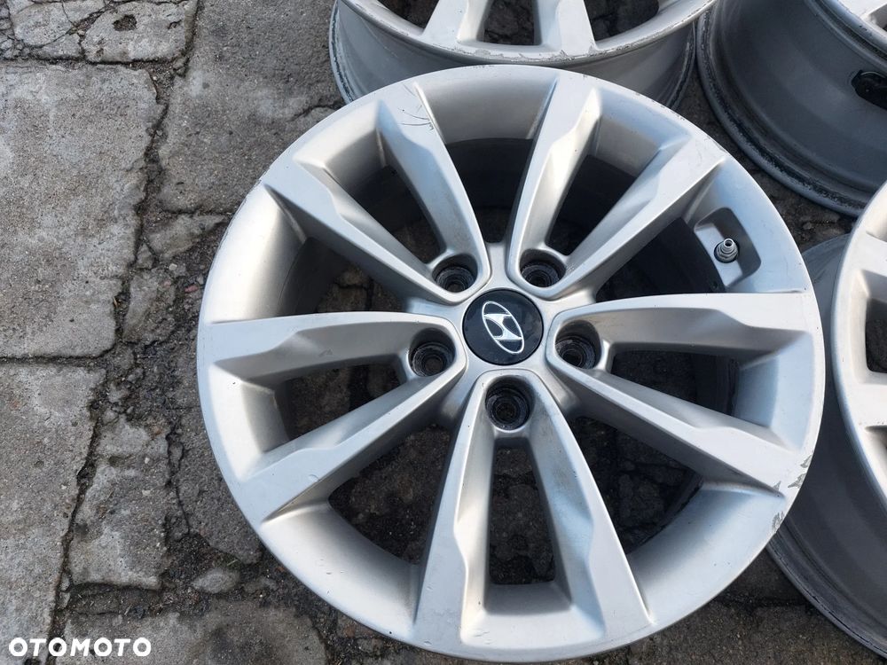 HYUNDAI I40 FELGI ALUMINIOWE R16 7J ET40 5X114.3 ORYGINAŁ PROSTE! - 4