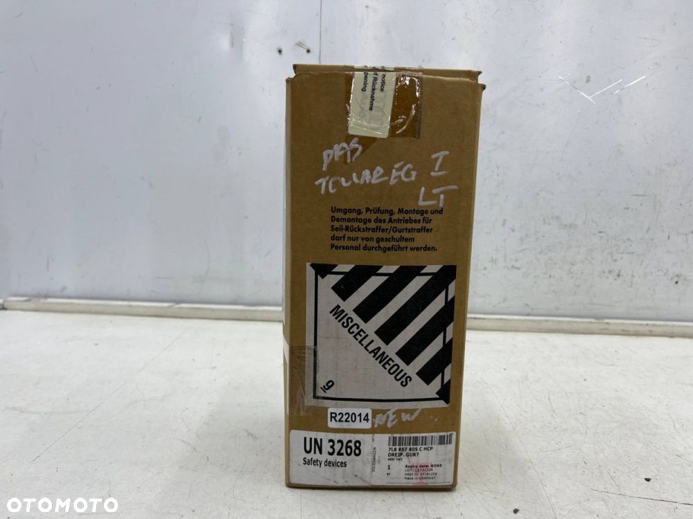 Pas bezpieczeństwa Vw Touareg 1 I 7l 02-10r. NOWY lewy tylny pas czarny lewy tył 7l6857805c - 9