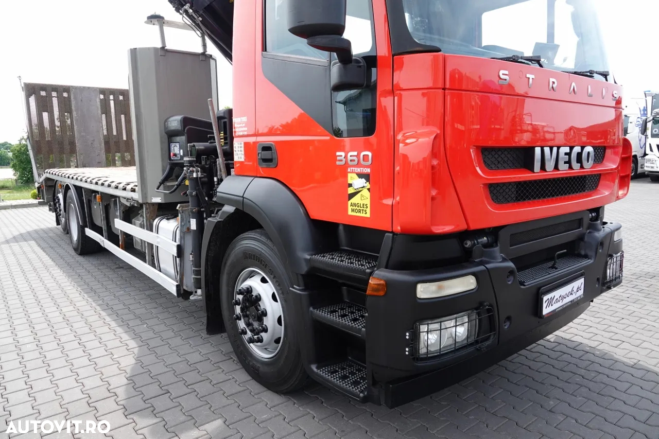 Iveco STRALIS / 6X2 / CARRIER + HDS HIAB XS 166 / AXIE ELEVABILĂ / RAMPE HIDRAULICE / TROLIU / ASISTENȚĂ RUTIERĂ / EURO 5 EEV - 10