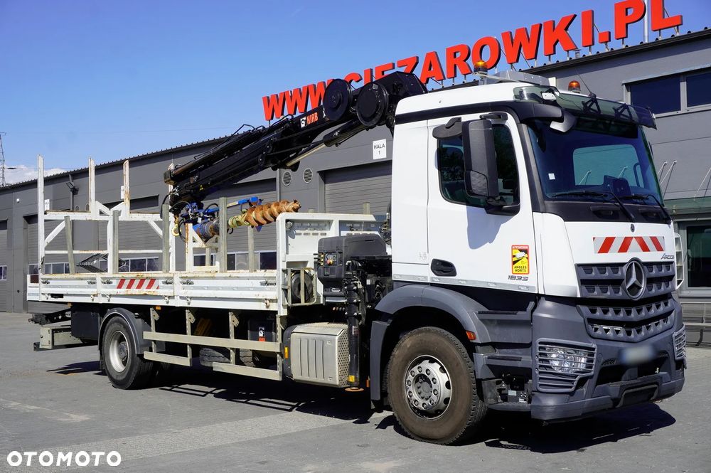 Mercedes-Benz Arocs 1833 4×2 / 50 tys. km! / HDS HIAB X-HIPRO 192 ES-3 / Pilot / Wiertło / 3 szt._260553 - 4
