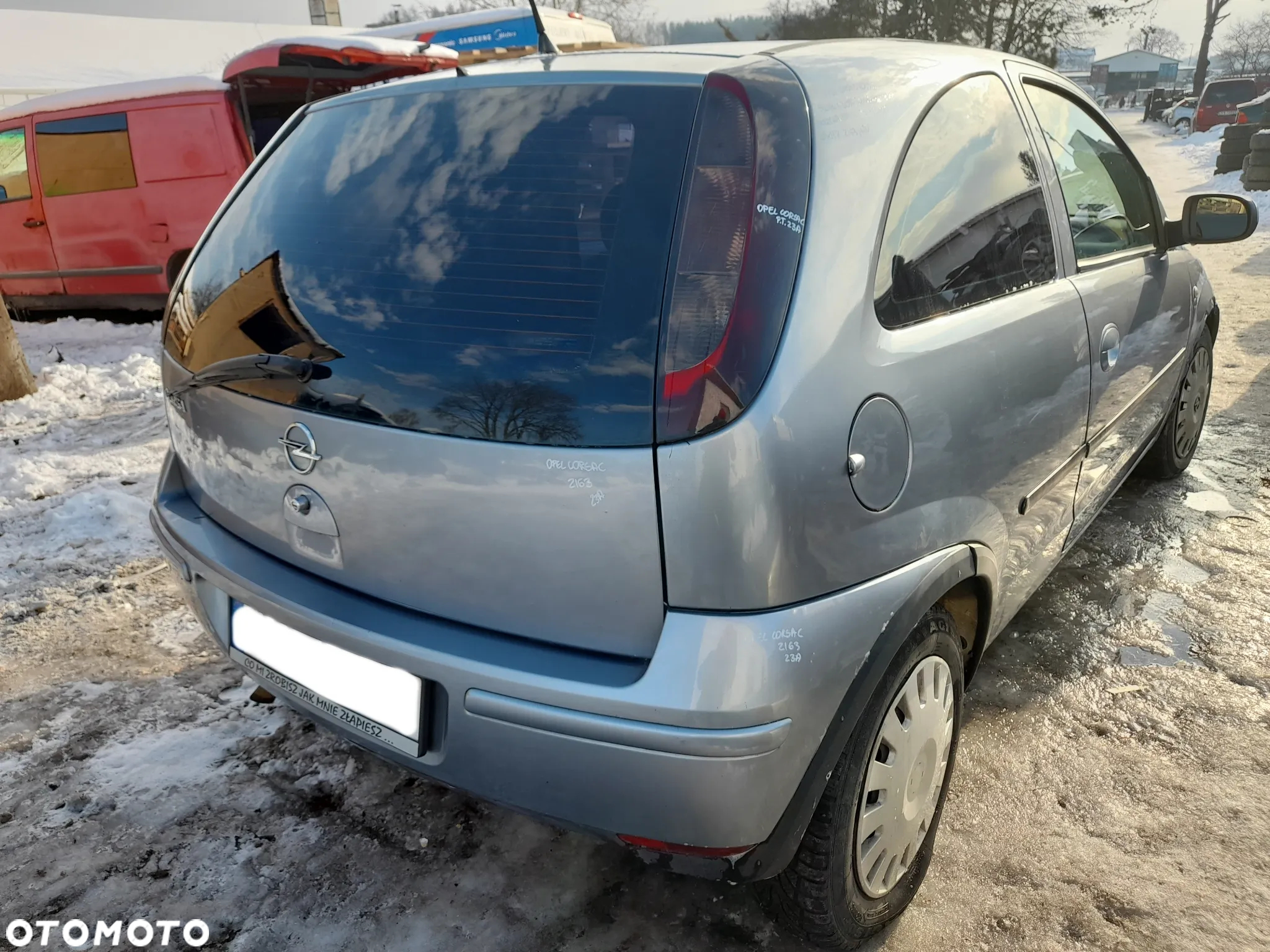 OPEL CORSA C DRZWI PRAWY PRAWE PRZÓD PRZEDNIE 4AU Z163 WERSJA 3-DRZWIOWA - 16