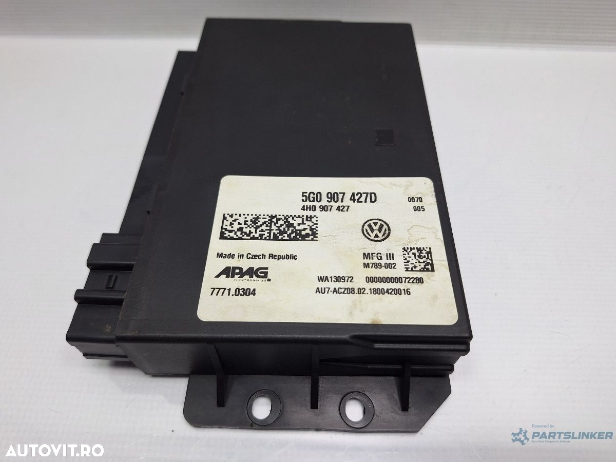 Modul confort VOLKSWAGEN PASSAT Variant 3G5 2014 - > TDI CRLB, DBGA, DFGA 5G0907427D , 4H0907427 - 4
