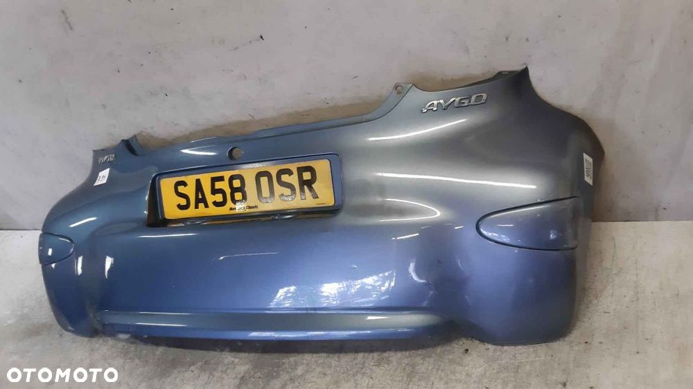 * ZDERZAK TYŁ TYLNY TOYOTA AYGO SZARY BŁĘKITNY - 4
