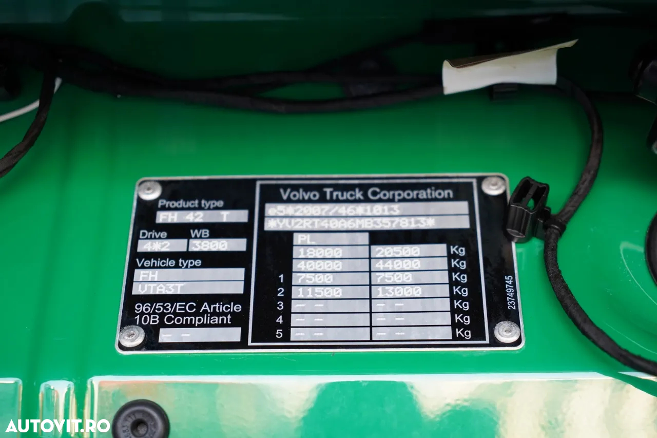 Volvo FH 500 / I-SAVE / RETARDER / HIDRAULICĂ / AER CONDIȚIONAT PARCARE / ANVELOPE 100% / I-SHFIT / TV / MODEL NOU - 36