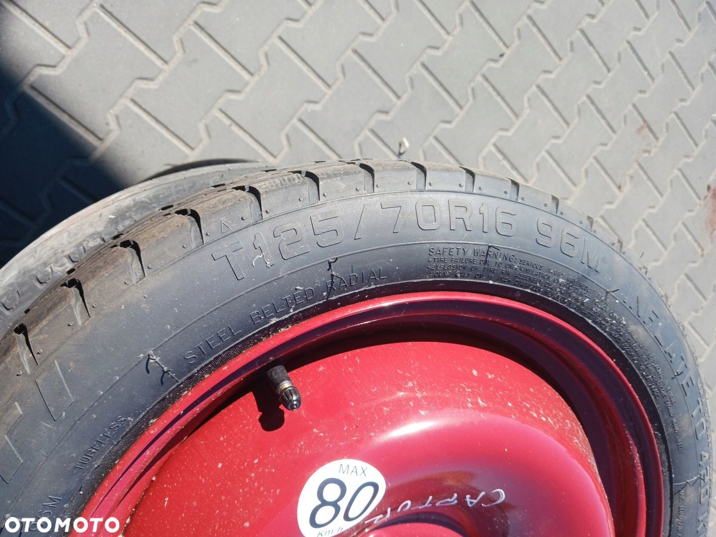 KOŁO DOJAZDOWE RENAULT CAPTUR 2015 ROK T125/70R16 - 2