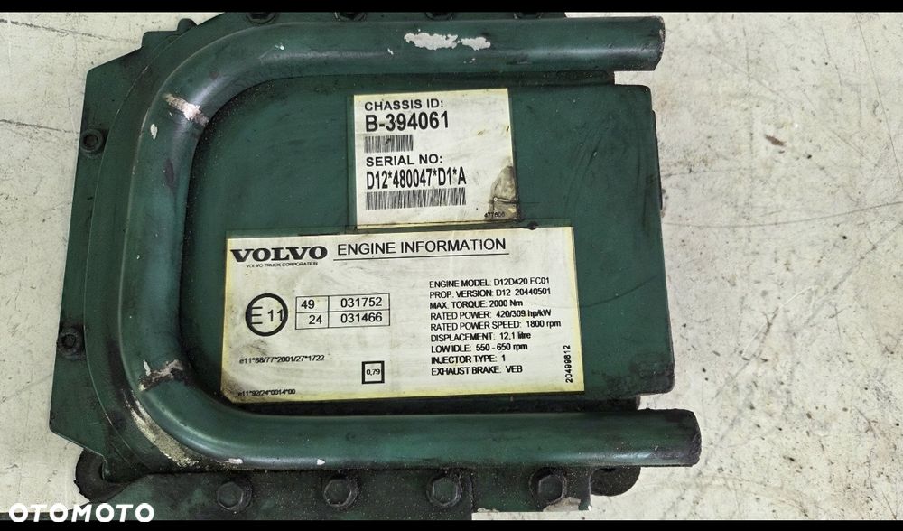 sterownik komputer silnika kaseta volvo fh fm 20440501 20577131 - 2