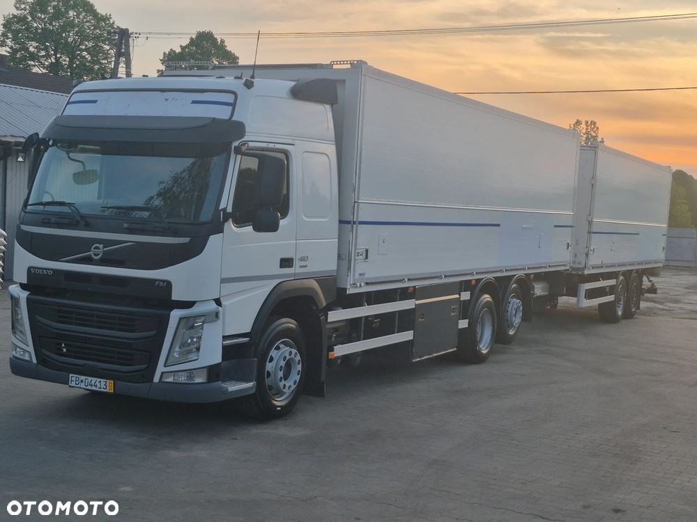 Volvo FM 410 KONTENER + WINDA / PRZYCZEPA TANDEM KRONE + WINDA ZESTAW PRZEJEZDNY - 7