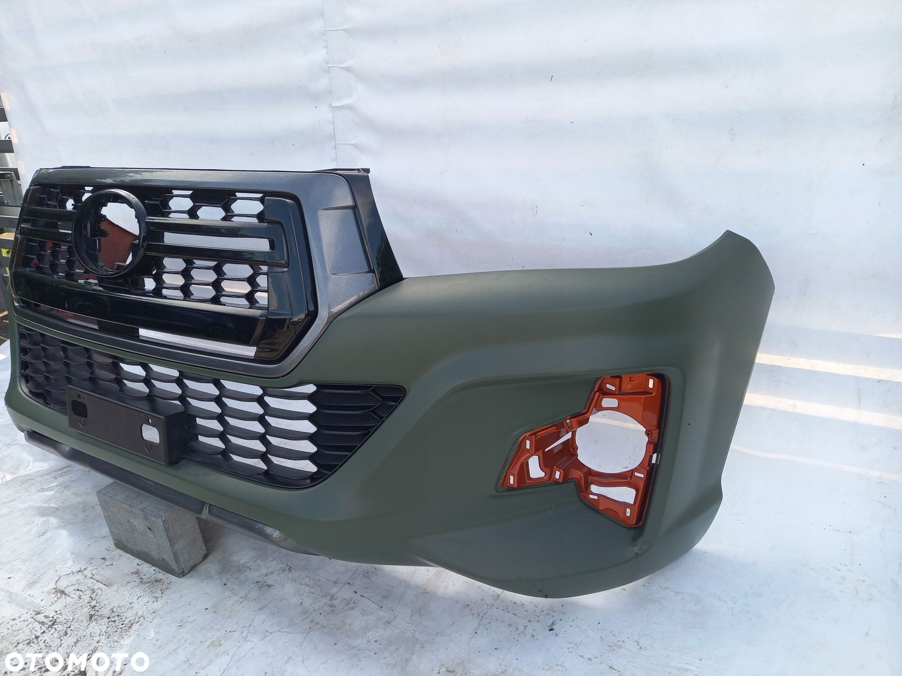 Toyota Hilux 8 VIII Lift zderzak przedni przod + atrapa dokladka - 2