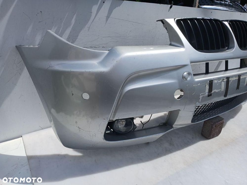 ZDERZAK PRZÓD PRZEDNI SREBRNY PDC BMW X3 E83 M PAKIET 3417729-09 - 3