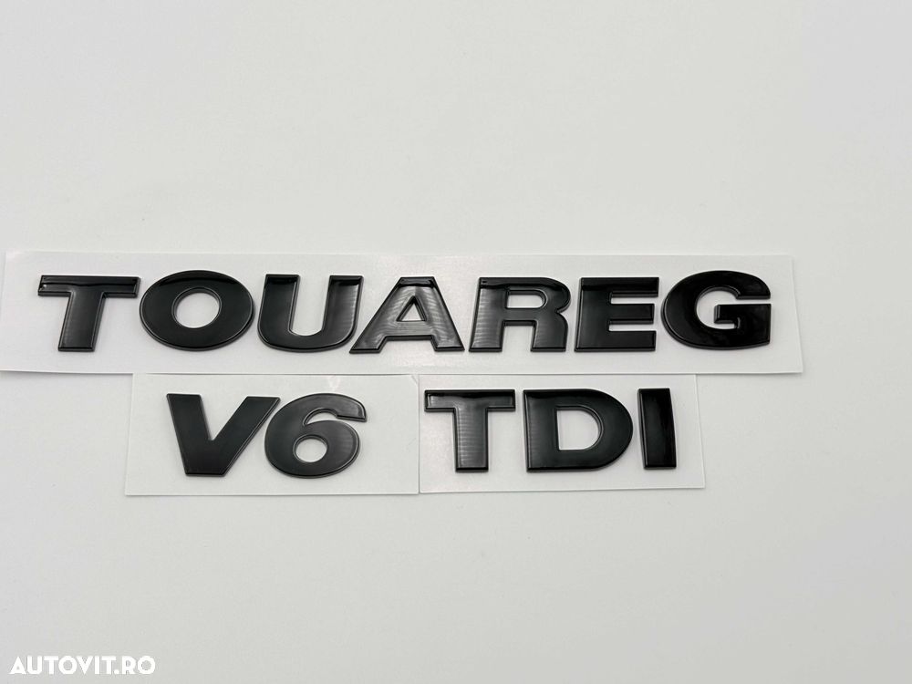 Set Embleme VW TOUAREG V6 TDI negru - 1