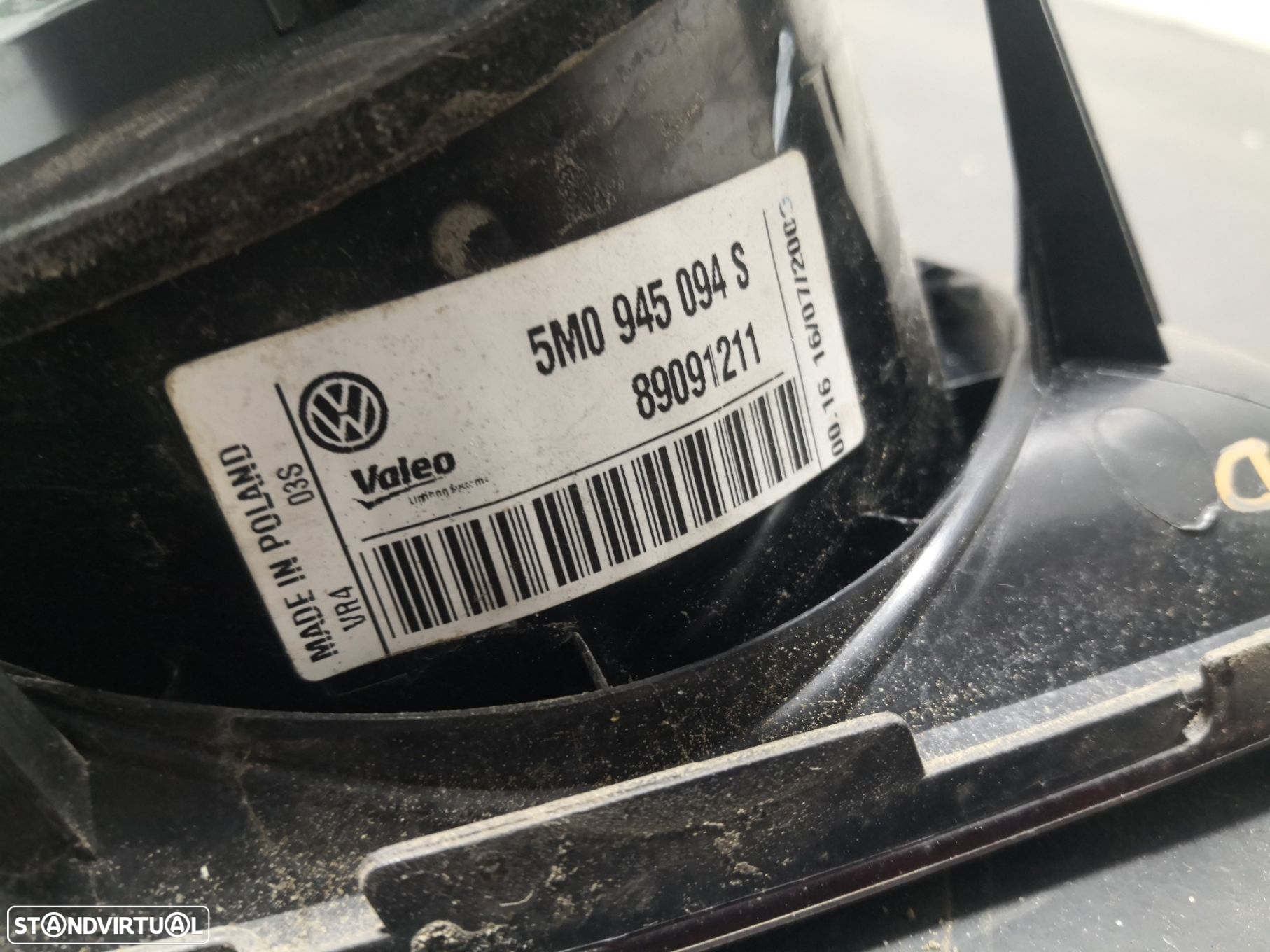 Farolim Mala Volkswagen Golf Plus (5M1, 521) - 2