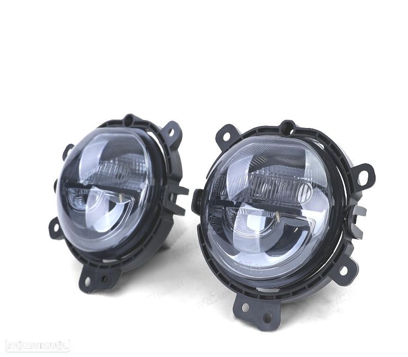 FARÓIS DE NEVOEIRO MINI ONE COOPER F54 F55 F56 F57 13- PRETO FUMADO - 1