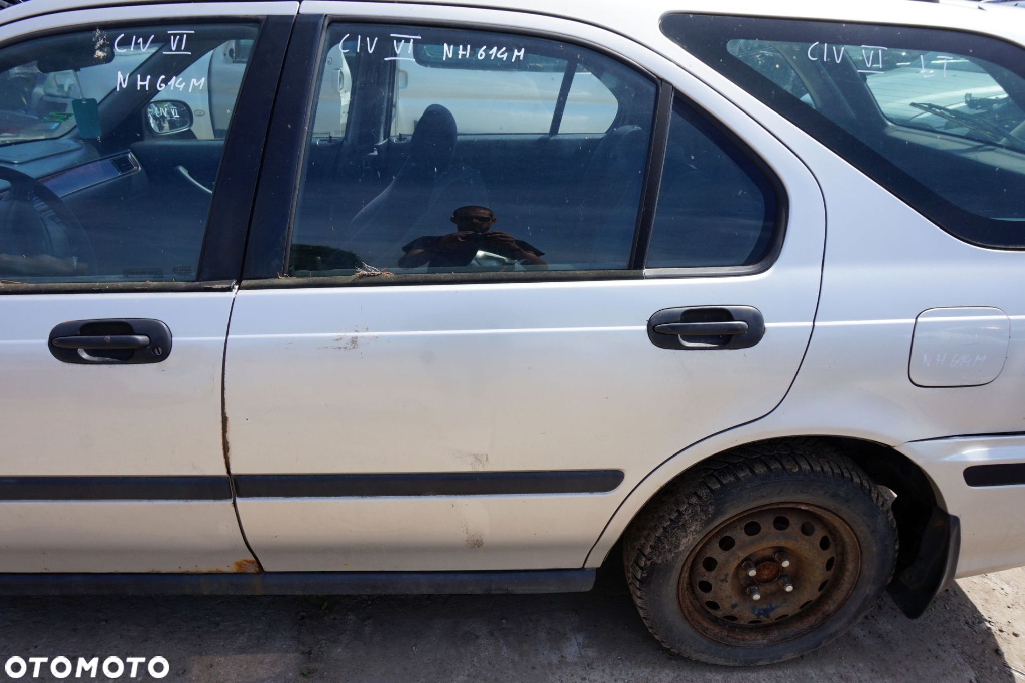 DRZWI TYLNE LEWE CIVIC VI KOMBI NH614M  SREBRNY HONDA 1995-2001 - 1