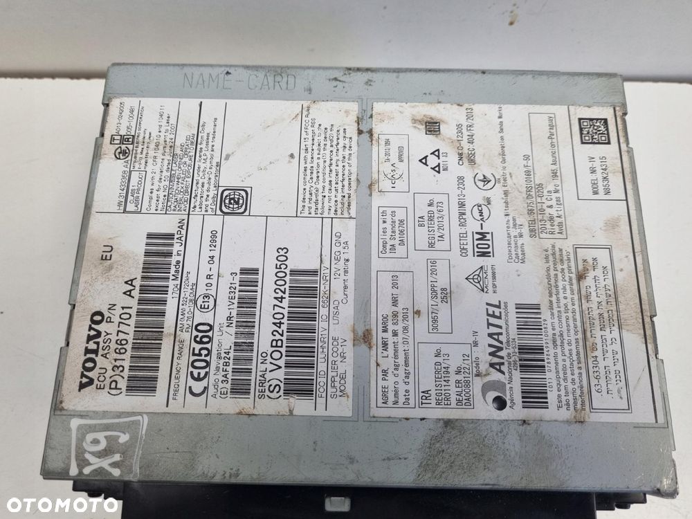 Volvo VOLVO V60 I S60 II XC60 I CZYTNIK NAWIGACJI Radio 31667701 31667701AA - 3