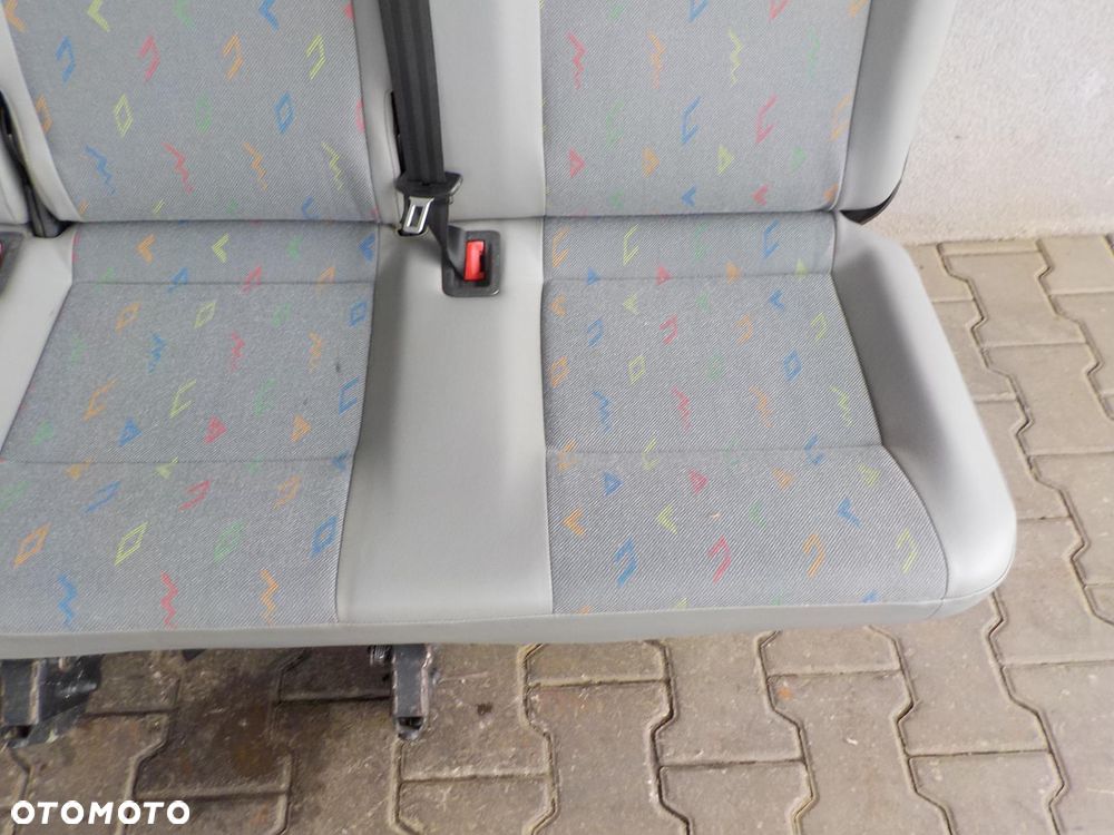 VW T5 T6 FOTEL TRÓJKA POTRÓJNY KANAPA ŁAWKA TYŁ TYLNA INKA - 5