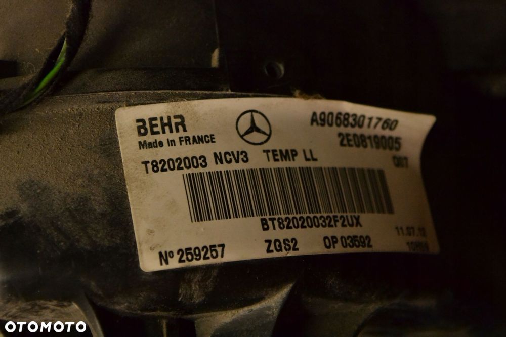 SPRINTER 906 CRAFTER I NAGRZEWNICA KLIMATYZACJA A9068301760 - 8