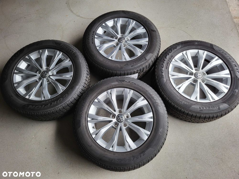 [K116] Koła zimowe 17 Cali 5x112 Pirelli 215/65/17 VW Tiguan 20r - 2