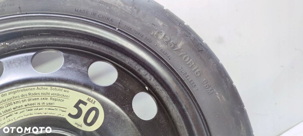 KOŁO DOJAZDOWE AUDI A3 8P VW SEAT 1K0601027AL R16 - 1