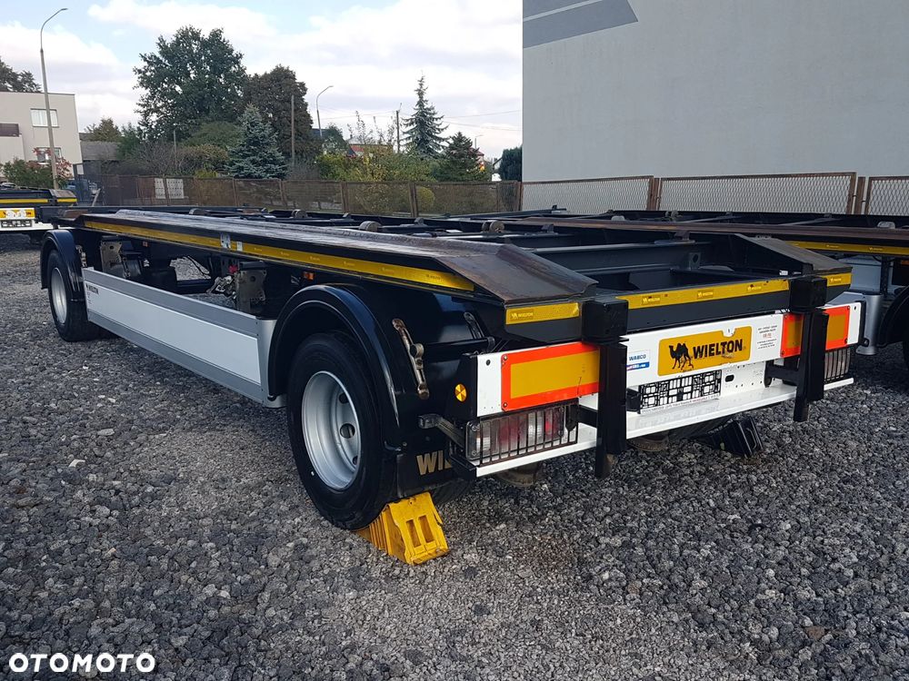 Wielton PS-2 PRZYCZEPA POD KONTENERY DO HAKOWCA 2-OSIE BLIŹNIAKI HUFFERMANN ZASŁAW SKIBICKI - 3