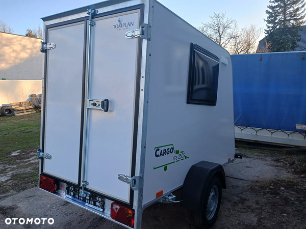 TOMPLAN TOMPLAN Przyczepa Izolowana TOMPLAN Furgon Izoterma Kamper mini Camper Kempingowa 750 kg na kat B F. Vat Kontener Kontenerowa Bagażowa