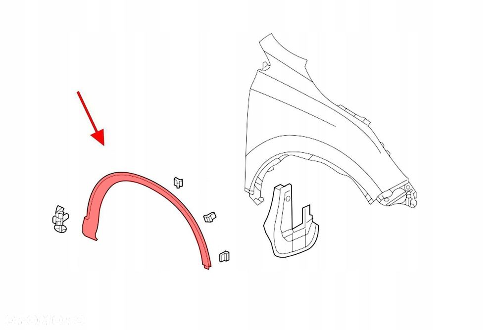 honda cr-v v 2018-2019 listwa prawego przedniego błotnika 74115tlaa0 - 5
