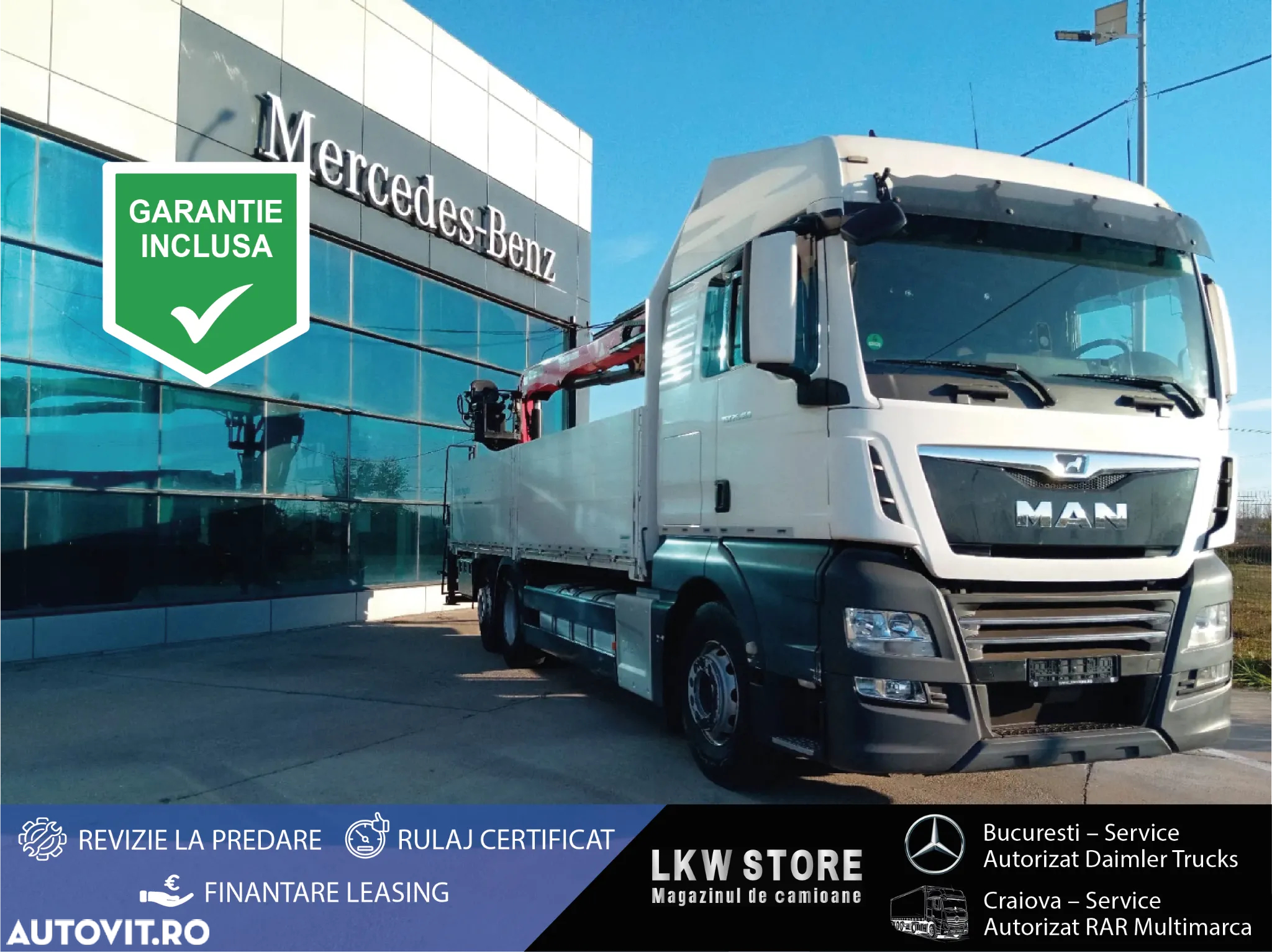 MAN TGX 26.460 6x2, macara Palfinger PK 18001L, 2 BUC , TOP !!! - 2