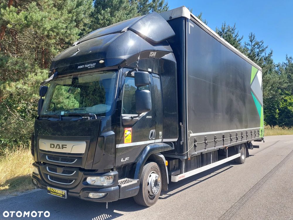 DAF LF 260, WINDA , SALON PL ,Firanka obustronna + klamry, Bezwypadkowy 12T - 7