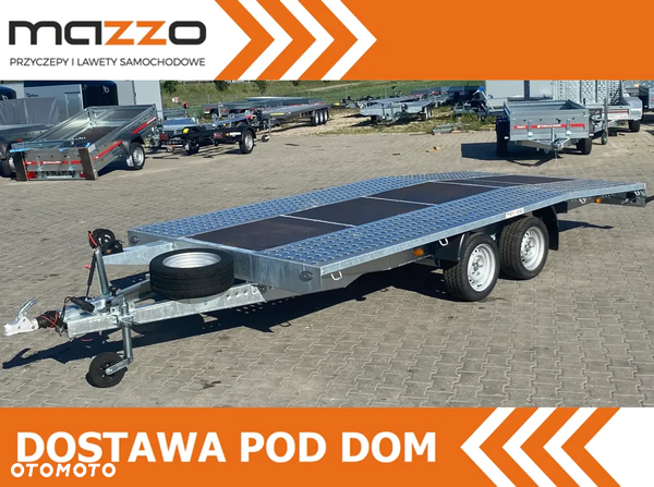 Niewiadów JUPITER DOSTAWA Przyczepa 450x210 Laweta ścięta z tyłu DMC2700 Sklejka