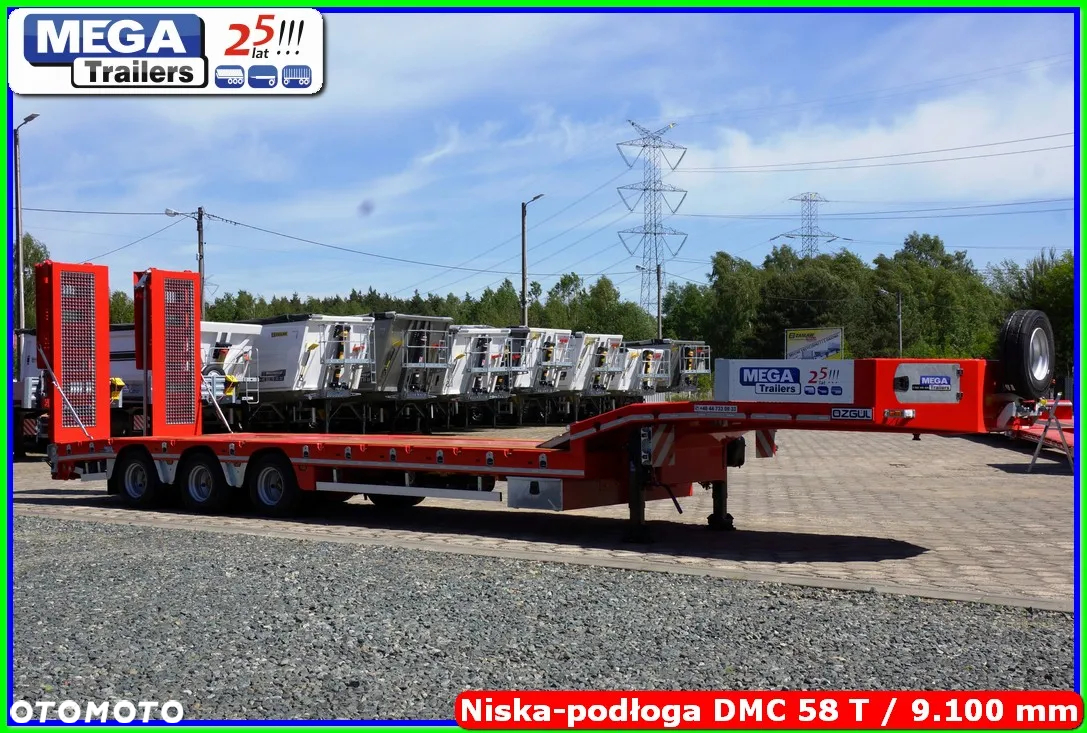Mega Niskopodwozie 3 osie, 58 T DMC, dł. 910 cm, oś skrętna !!! - 11