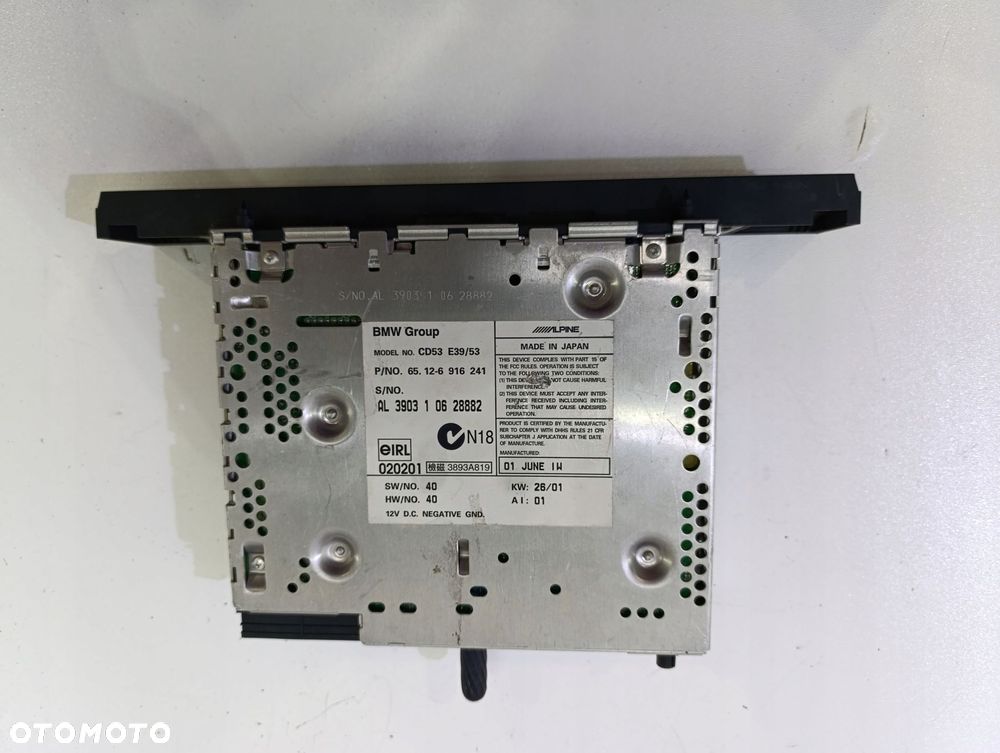 BMW E39 RADIOODTWARZACZ CD 6916241 - 3