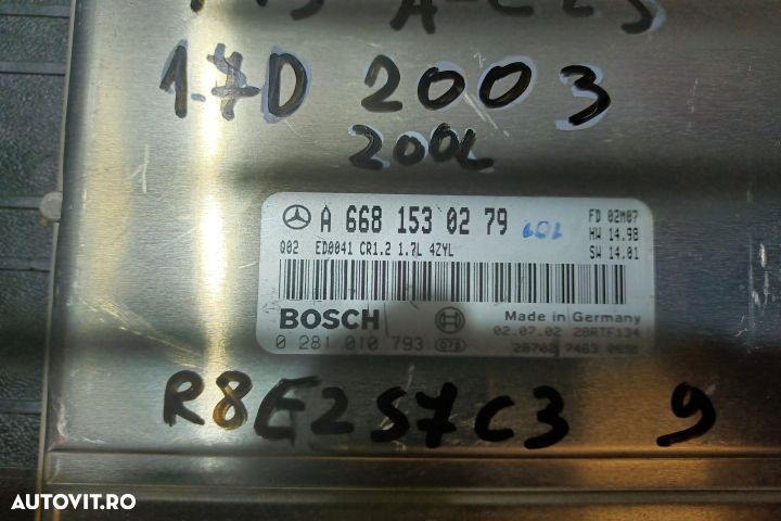 Calculator motor ECU A6681530279 - 1.7 D  A6681530279 - 1.7 D Mercede - 2