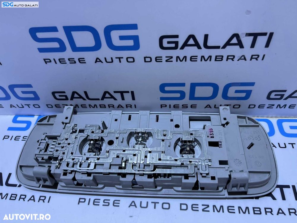 Plafoniera Lumini Lampa Iluminare Plafon Spate Pasager Volkswagen Passat B6 2005 - 2010 Cod 1K0947291 - 5