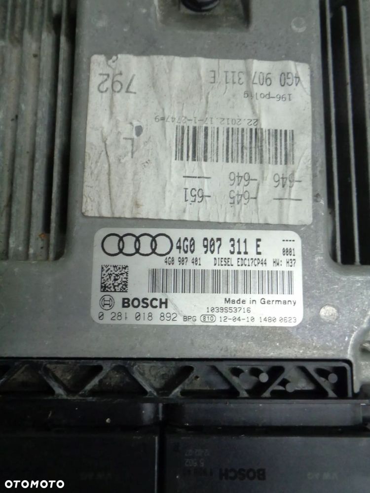 audi a6 c7 3.0 tdi sterownik komputer silnika ecu 11r> - 2