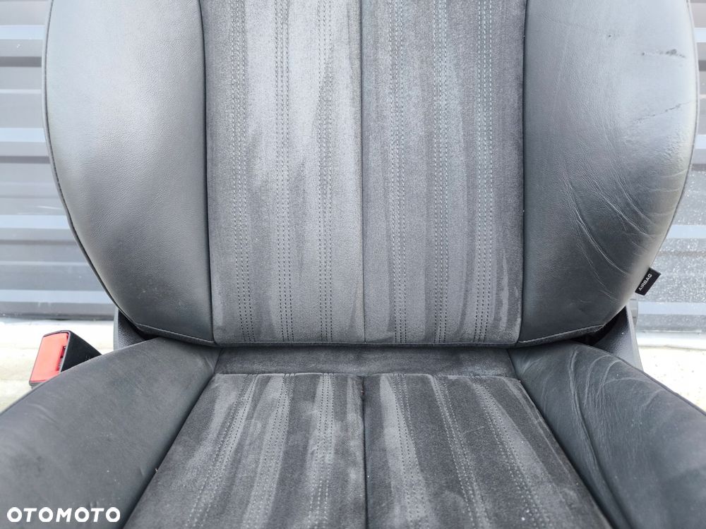 FOTEL KIEROWCY SKÓRA + ALCANTARA PODGRZEWANY A6 C7 A7 4G8 ORYGINAŁ ! - 7