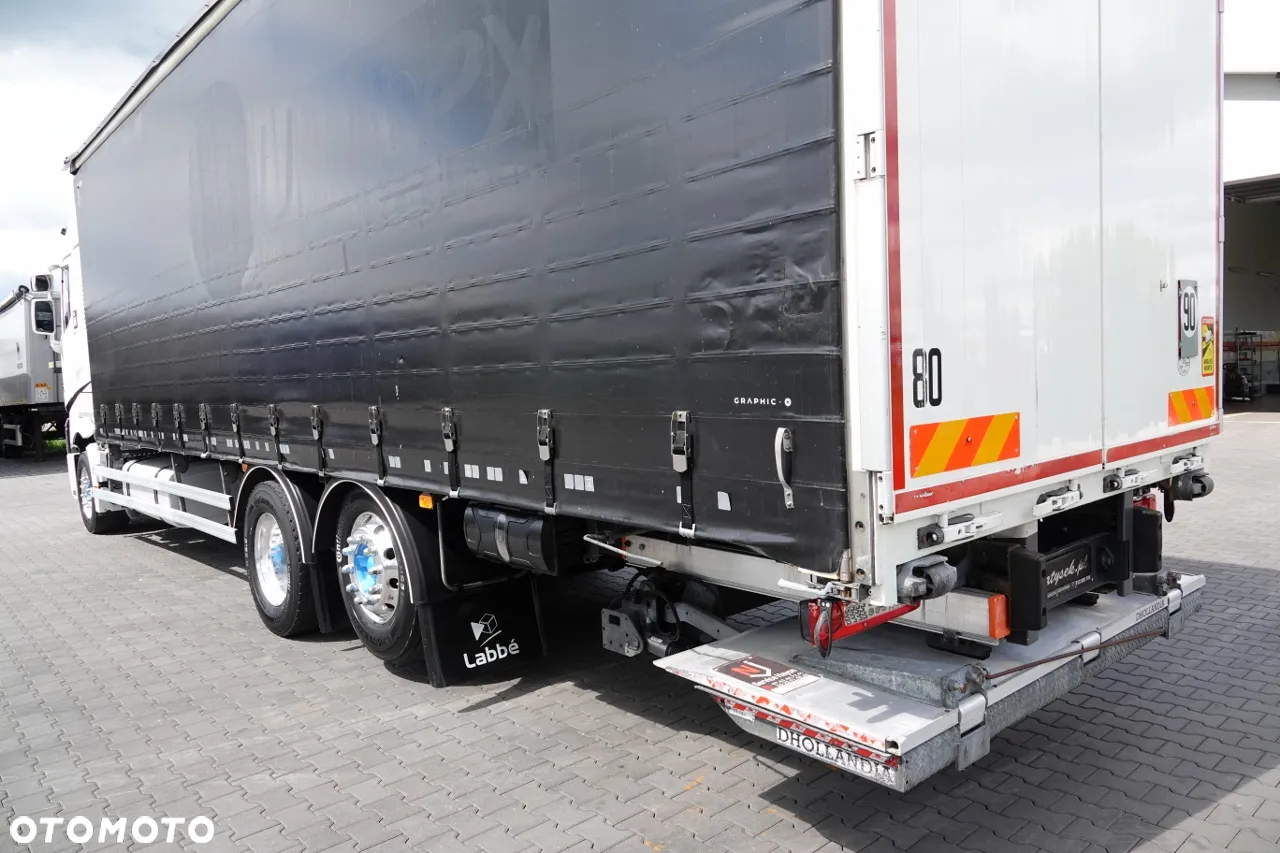 Renault T 440 / 6X2 / SOLÓWKA / FIRANKA 9.5 M / KLIMA POSTOJOWA  / WINDA / ALUFELGI / OŚ PODNOSZONA / PO KONTRAKCIE SERWISOWYM - 9