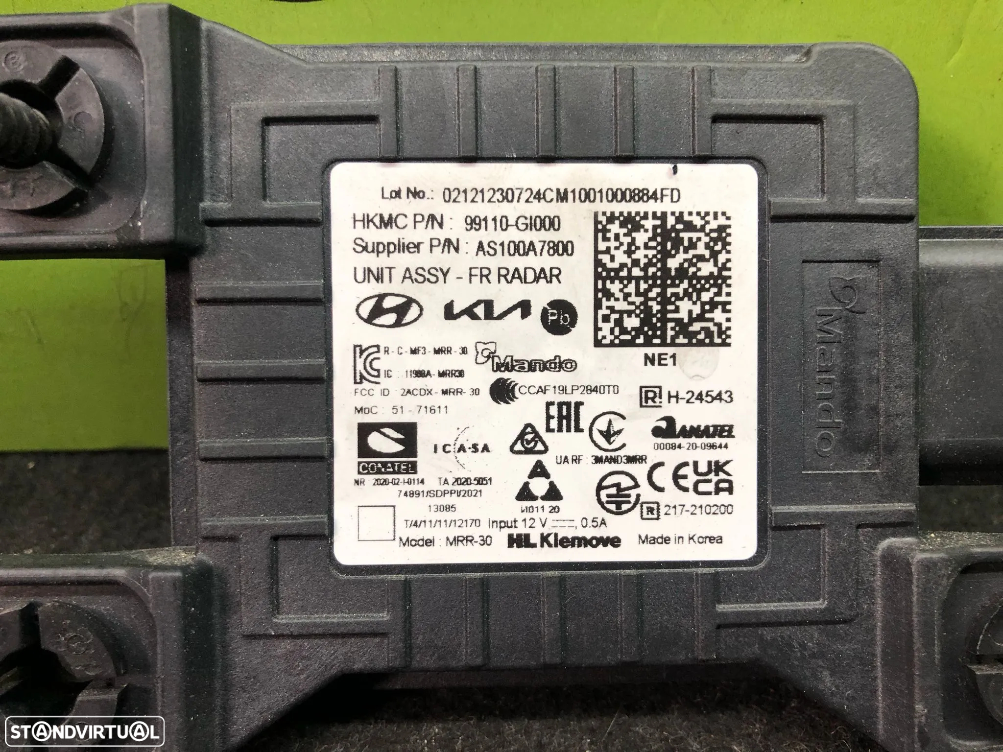 HYUNDAI IONIQ UNIDADE MODULO RADAR - MD068 - 3
