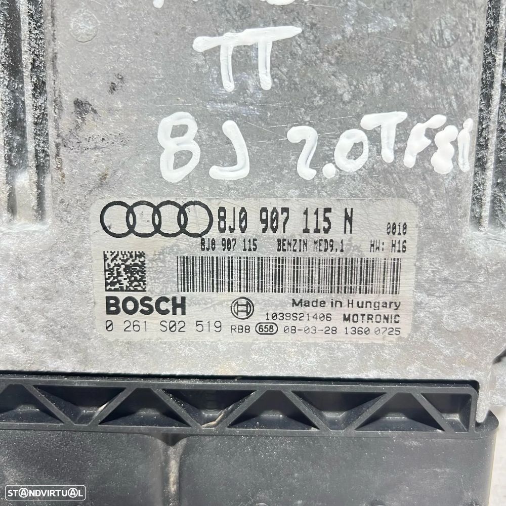 .Centralina Motor Bosch VW VAG Audi 2.0 TFSI BWA 8J0 907 115 N / 0 261 S02 519