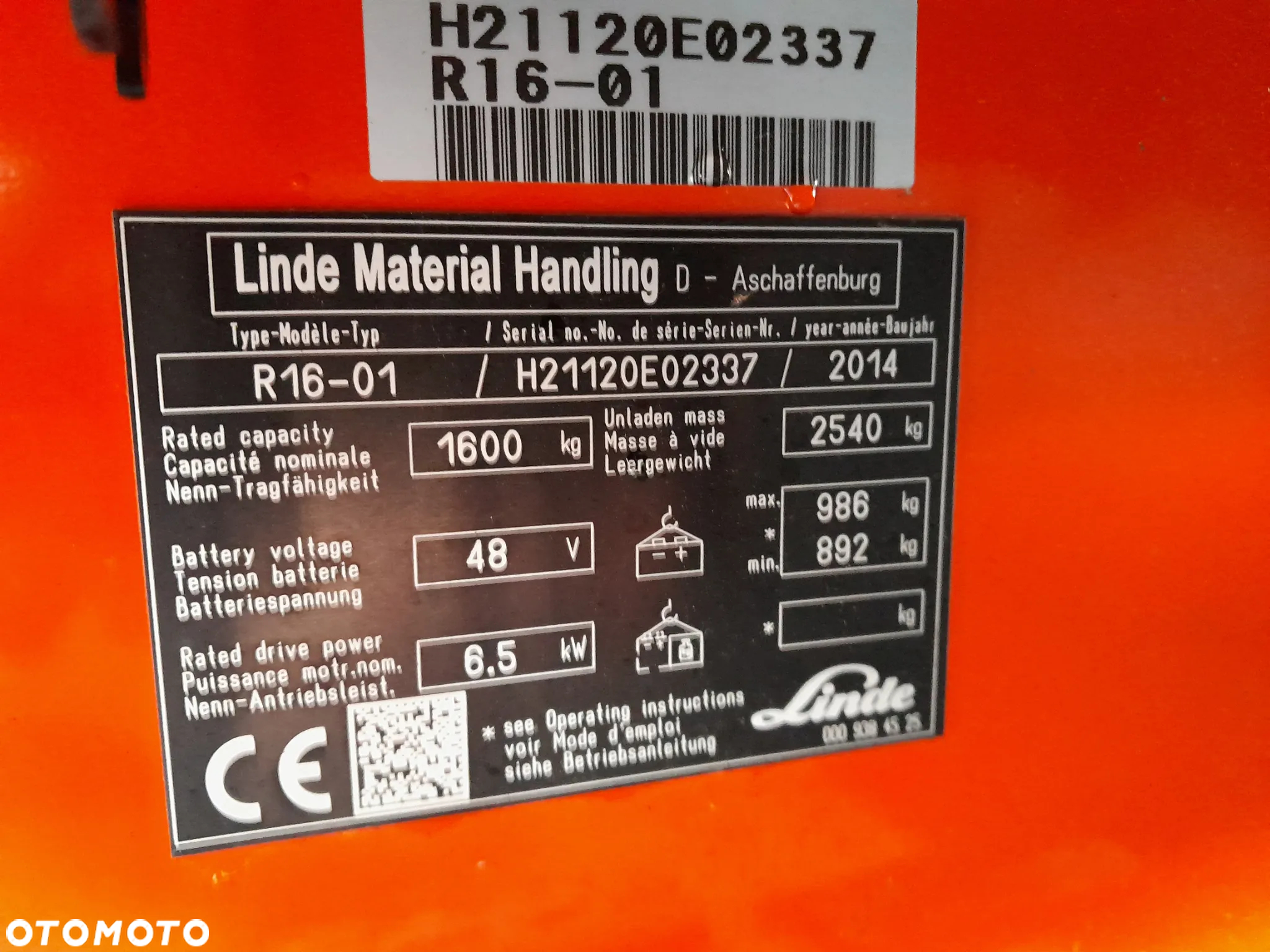 Linde R16-01 - 12