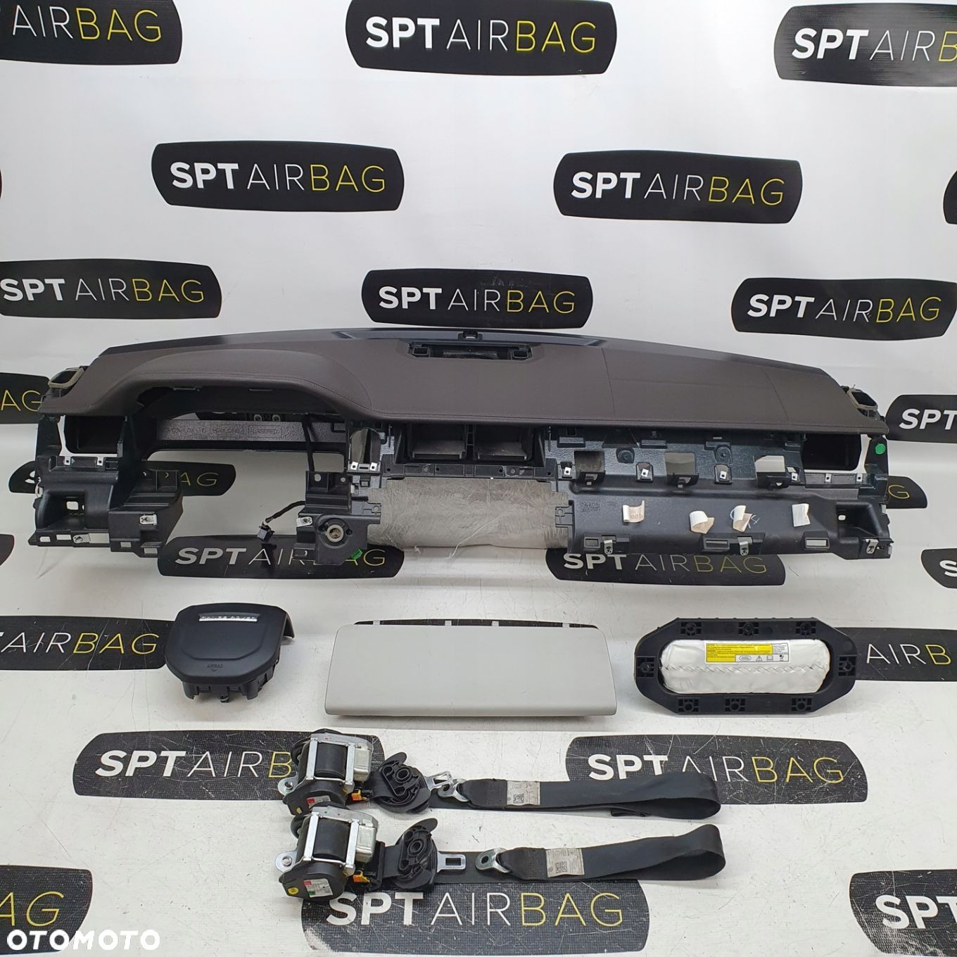 LAND ROVER RANGE ROVER EVOQUE DESKA ROZDZIELCZA KONSOLA KOKPIT PULPIT PODUSZKI AIRBAG AIR BAG PASY KIT SET - 1